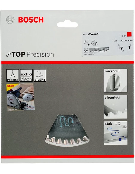 Lame De Scie Circulaire 165X20 48 Dents Top Precision Best For Wood | 2608642384 - Bosch | IFD Outillage – Image 3